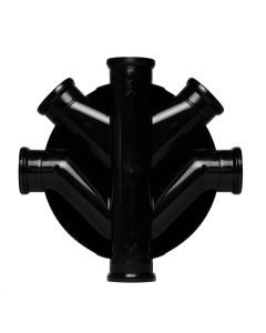 450mm Chamber Base (£16.49) 4 x 110mm Side Inlets & 4 Blanking Plugs 