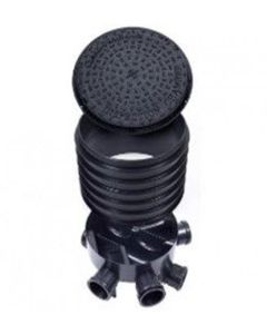 450mm Manhole Chamber 4 x 110mm Inlets (SPPTE362D x 1) + 3 x 235mm High Risers & Seals (SPPTE363D+S x 3) + 450mm Round Cover A15 (SPPTE365D x 1)