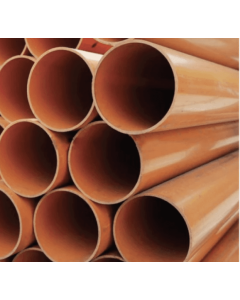 6m Underground Drainage Pipe (£16.91 Each) Plain Ended 110mm x 600 Lengths