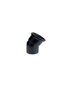 110mm 45” Single Socket Bend – Black