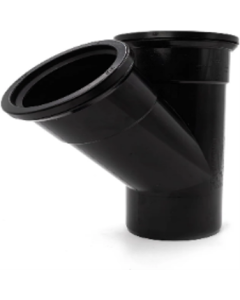 110mm 90” Double Socket Junction – Black