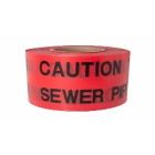 150mm x 365m Foul Sewer Warning Tape
