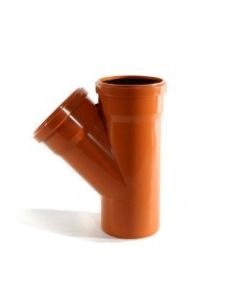 160mm x 160mm x 160mm Double Socket 45° Equal Underground Drainage Junction