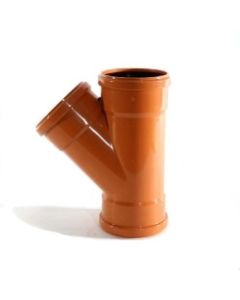 160mm x 160mm x 160mm Triple Socket 45° Equal Underground Drainage Junction