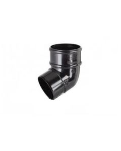 68mm Round Downpipe 112° Offset Bend Single Socket